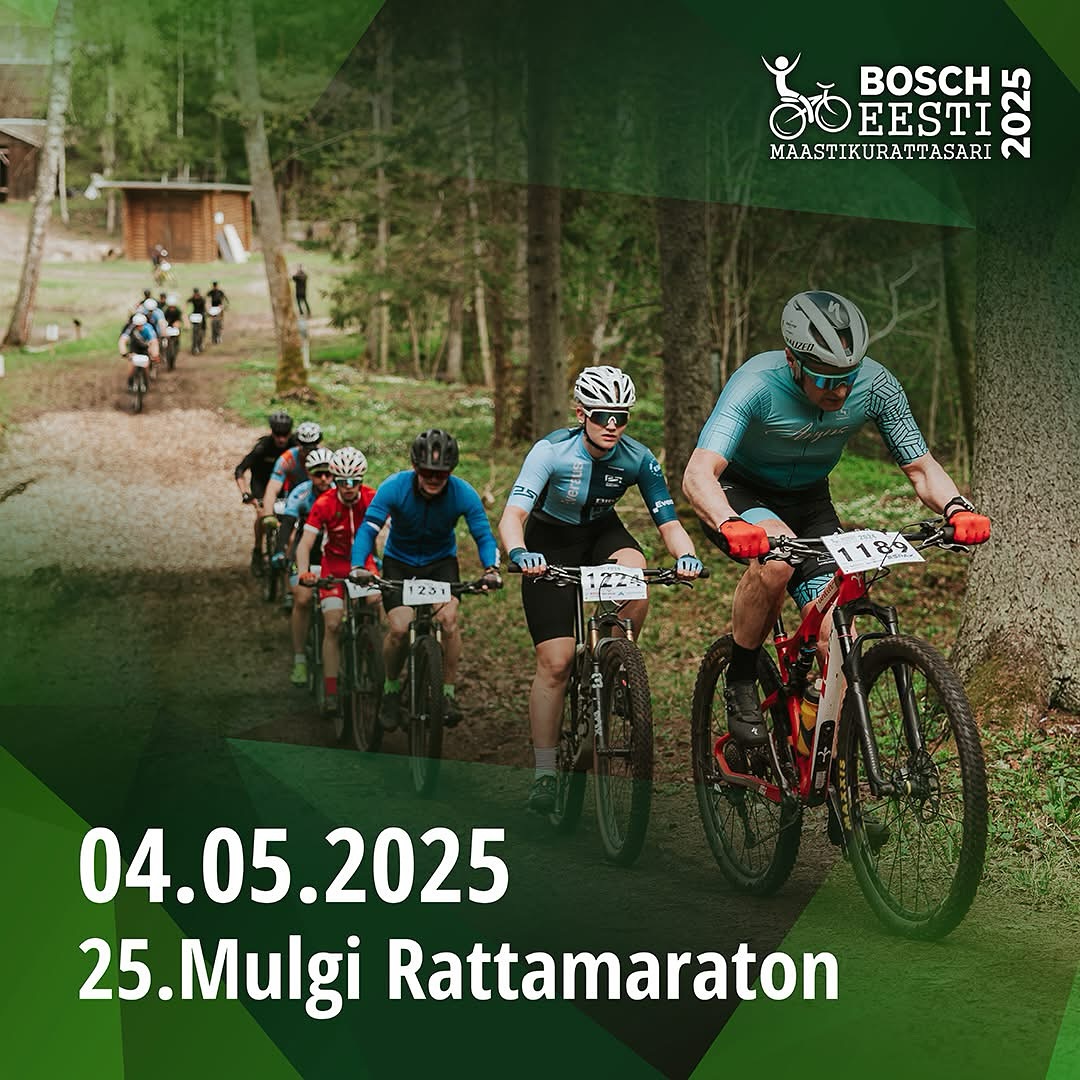 25. Mulgi Rattamaraton – Juubelisõit ootab sind! Viljandi Rattaklubi korraldab 4. mail 2025 juba 25. korda legendaarse Mulgi Rattamaratoni! See on veerandsajand